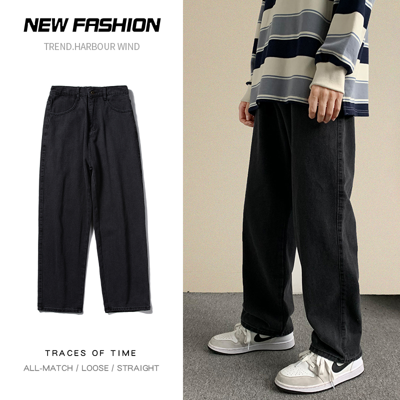 Streetwear Brand Denim - Новые уличные мешковатые джинсы, мужские корейские